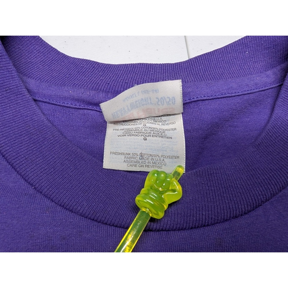 Vintage Israeli Folk Dance T Shirt Adult Large Purple Dancing Single Stitch‎ - Picture 5 of 11